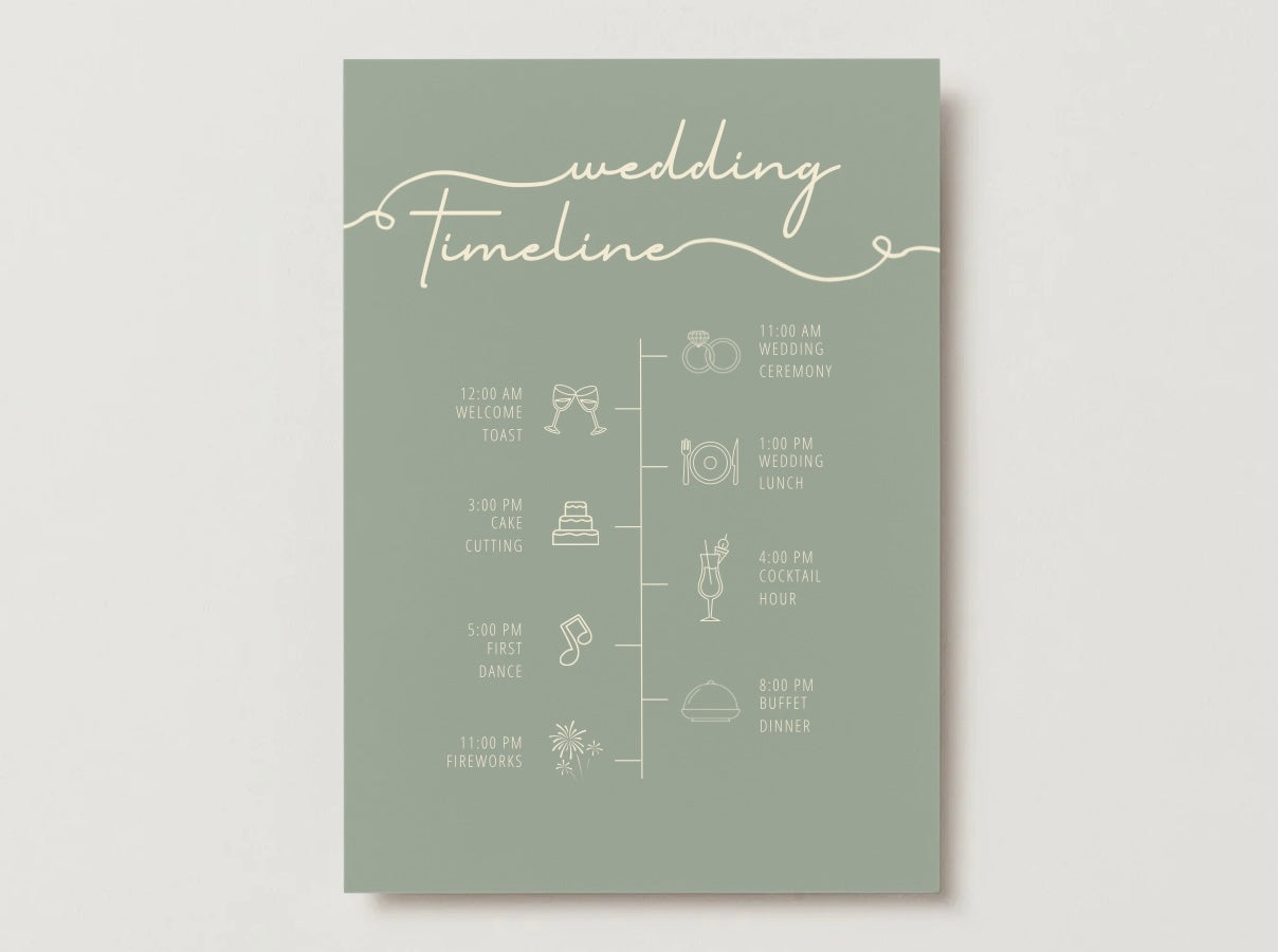 Wedding Invitation Package - Francine + Maxwell | Editable Wedding Templates | Engagement, Save the Date, RSVP, Menu, Timeline
