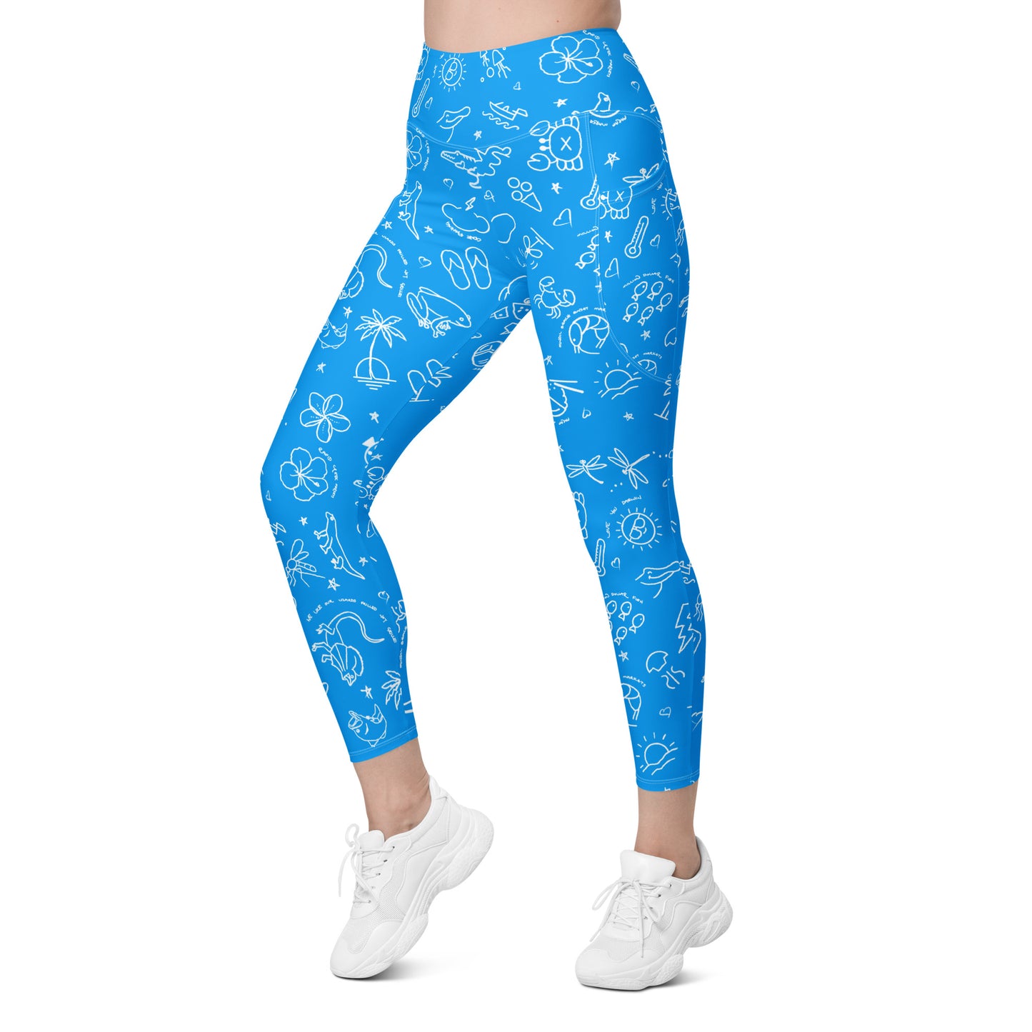 D-Town Leggings with Pockets - Blue image 6