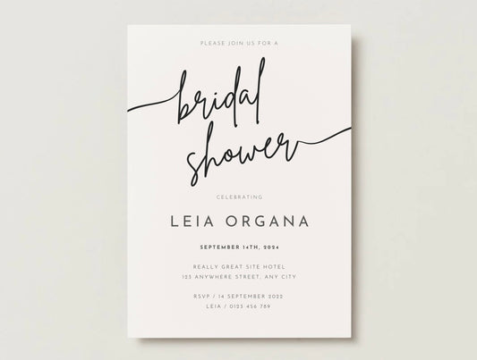Wedding Invitation Package - Leia + Han | Editable Wedding Templates | Engagement, Save the Date, RSVP, Menu, Timeline