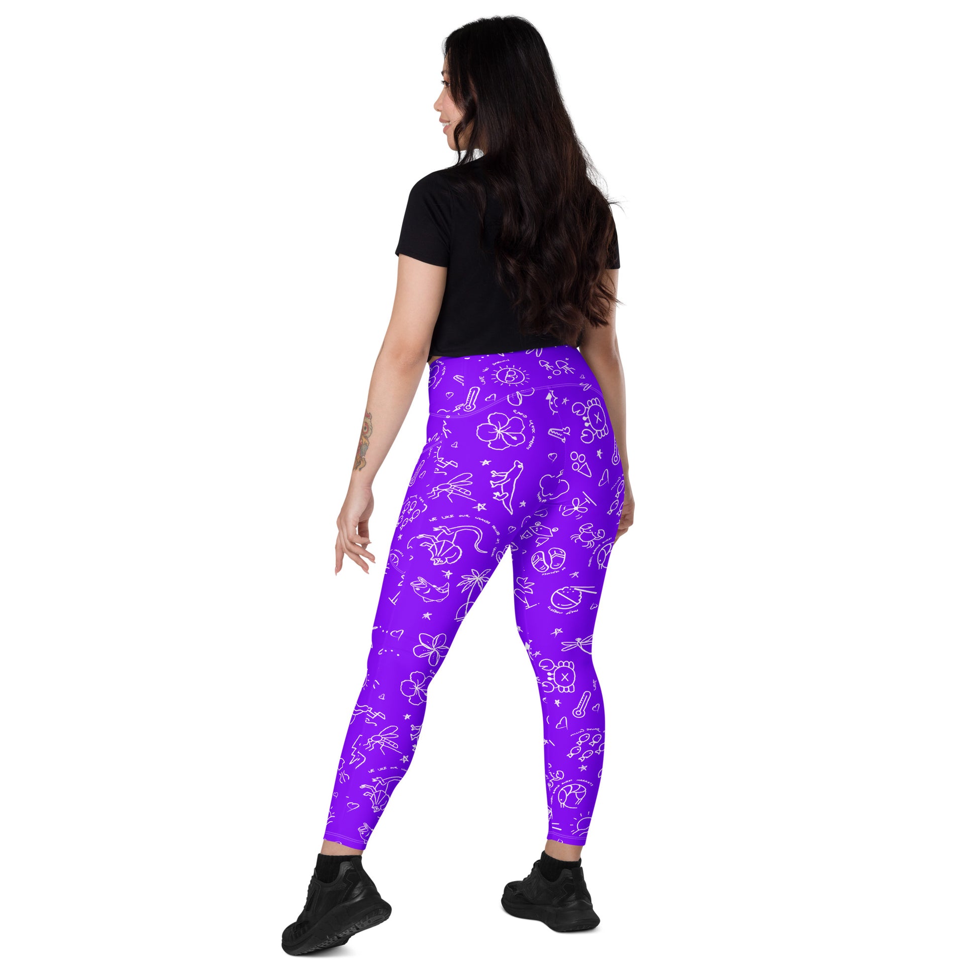 D-Town Leggings with Pockets - Purple image 5