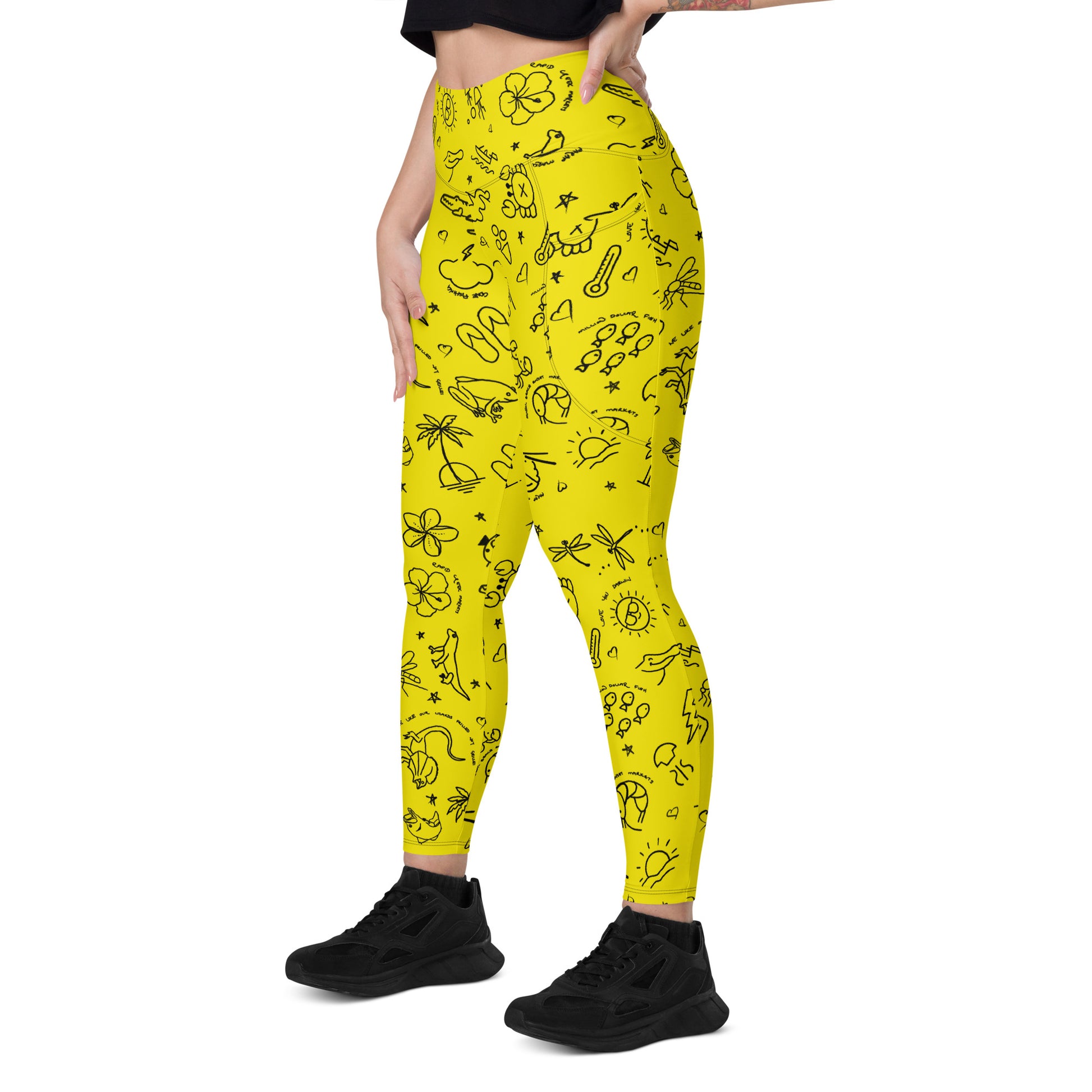 D-Town Leggings with Pockets - Yellow image 5