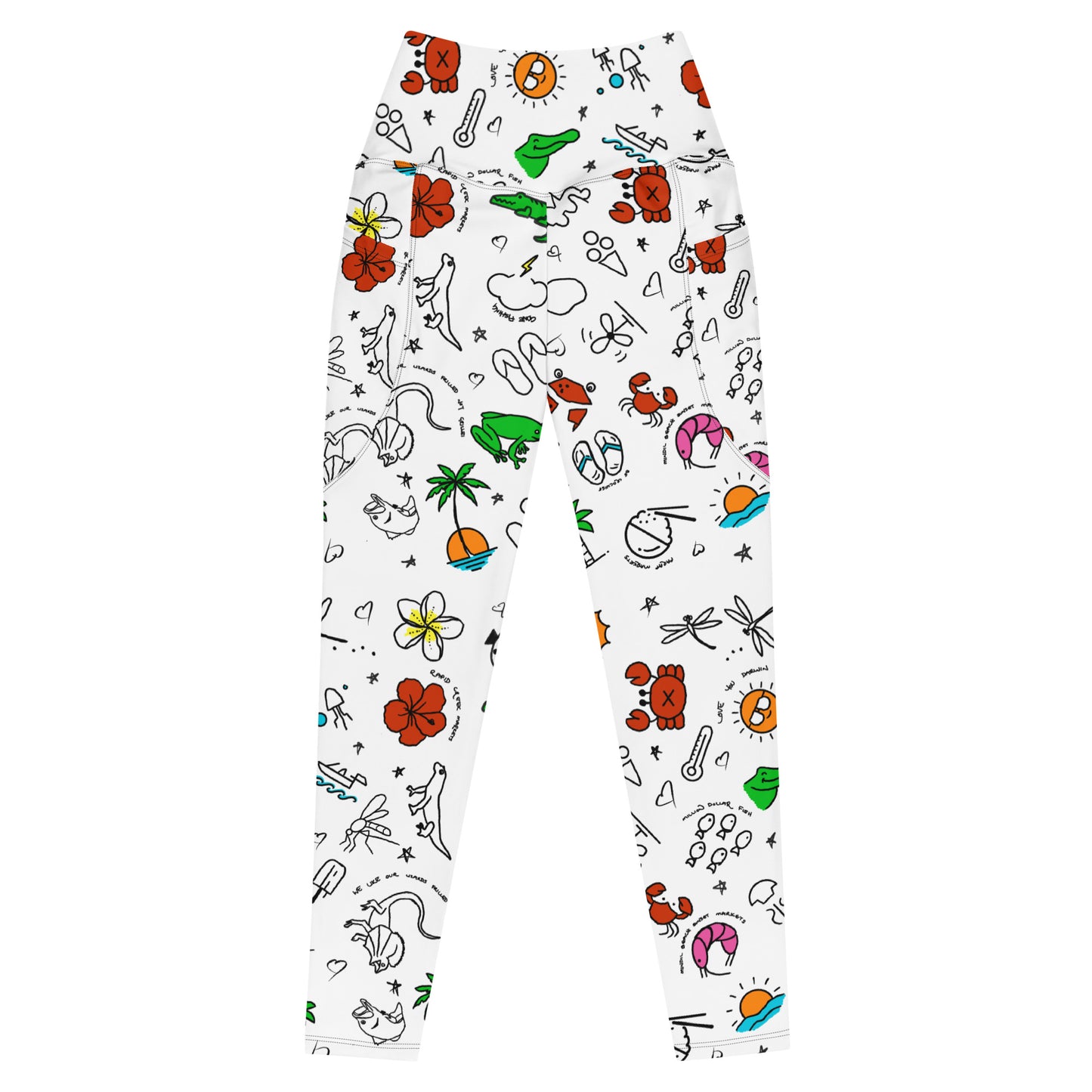 D-Town Leggings with Pockets - White image 2