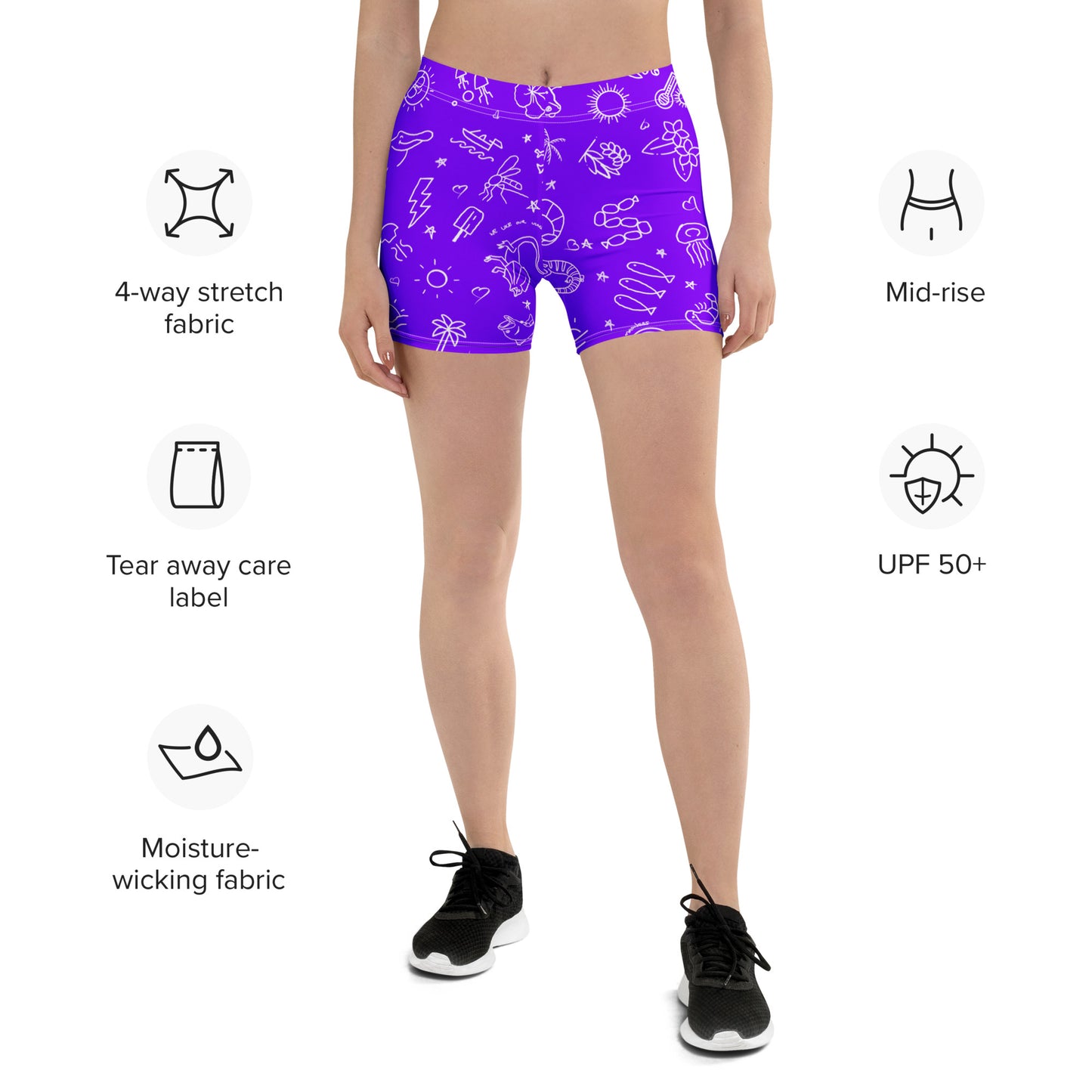 D-Town Shorts - Purple image 0