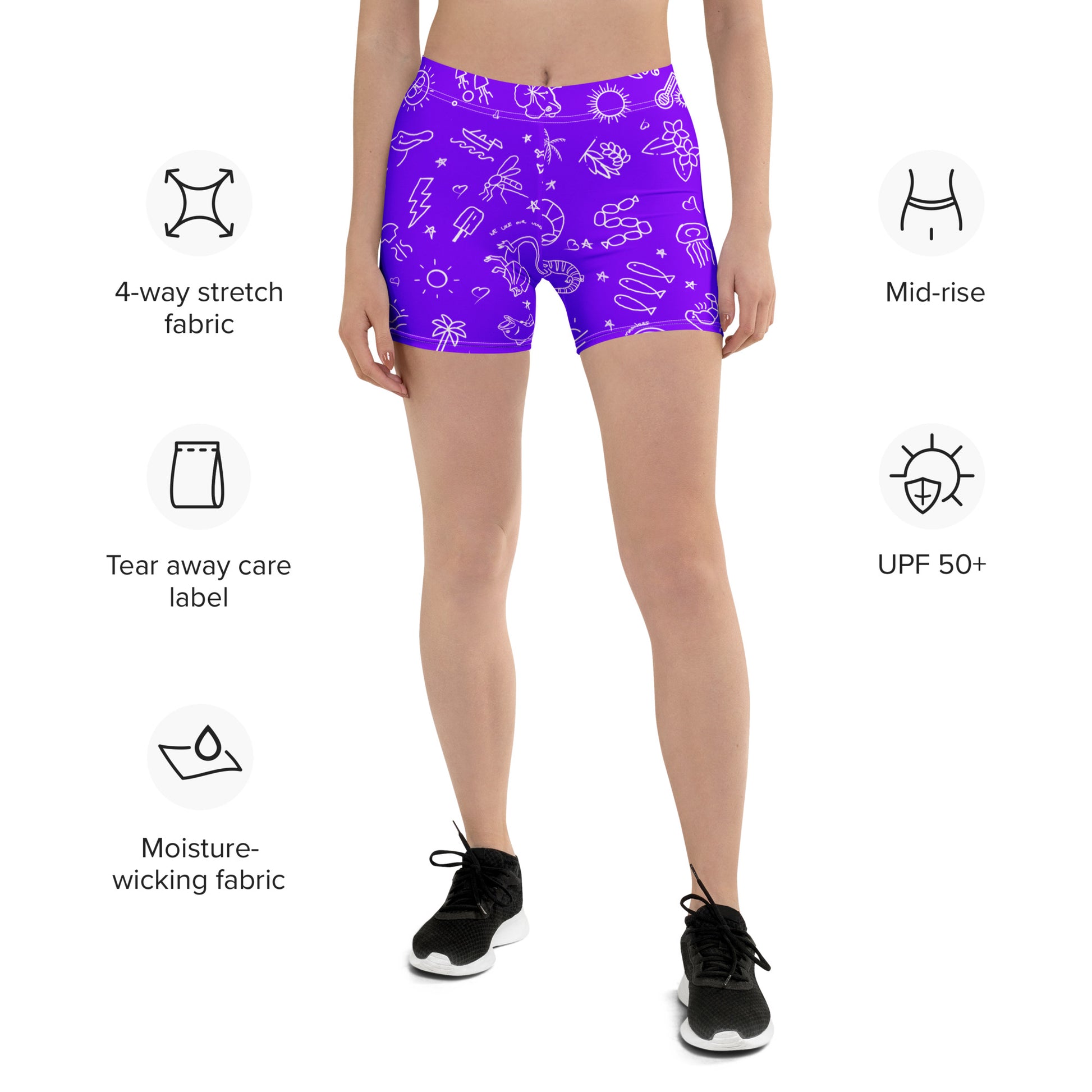 D-Town Shorts - Purple image 0