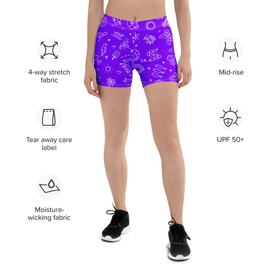 D-Town Shorts - Purple image 0
