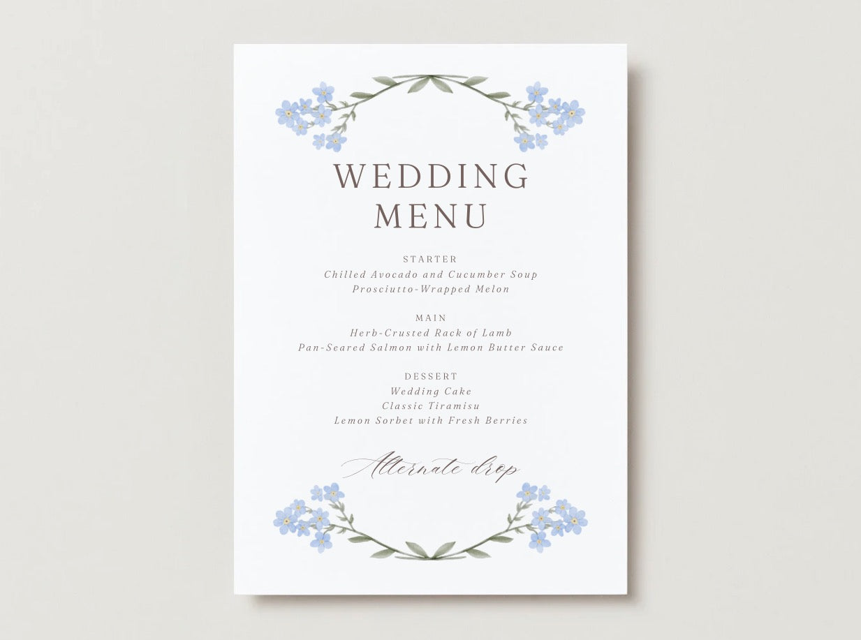 Wedding Invitation Package - Tara + Willow | Editable Wedding Templates | Engagement, Save the Date, RSVP, Menu, Timeline