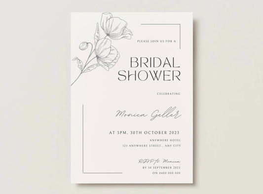 Wedding Invitation Package - Monica + Chandler | Editable Wedding Templates | Engagement, Save the Date, RSVP, Menu, Timeline