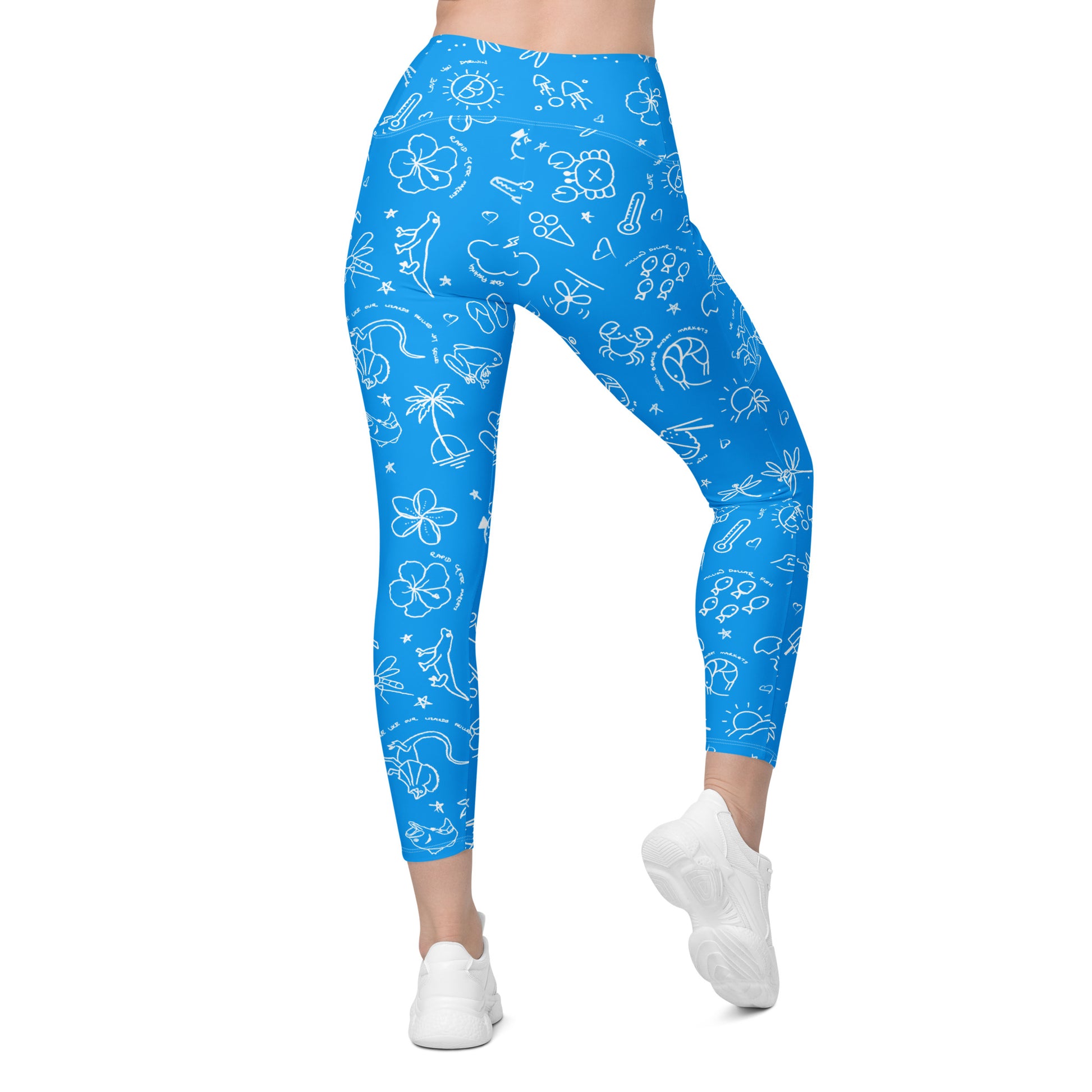 D-Town Leggings with Pockets - Blue image 2