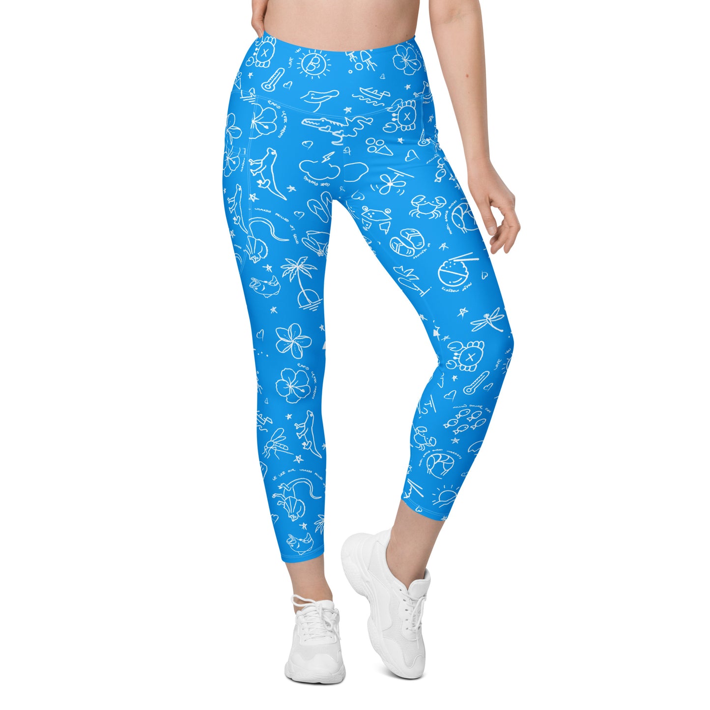D-Town Leggings with Pockets - Blue image 3