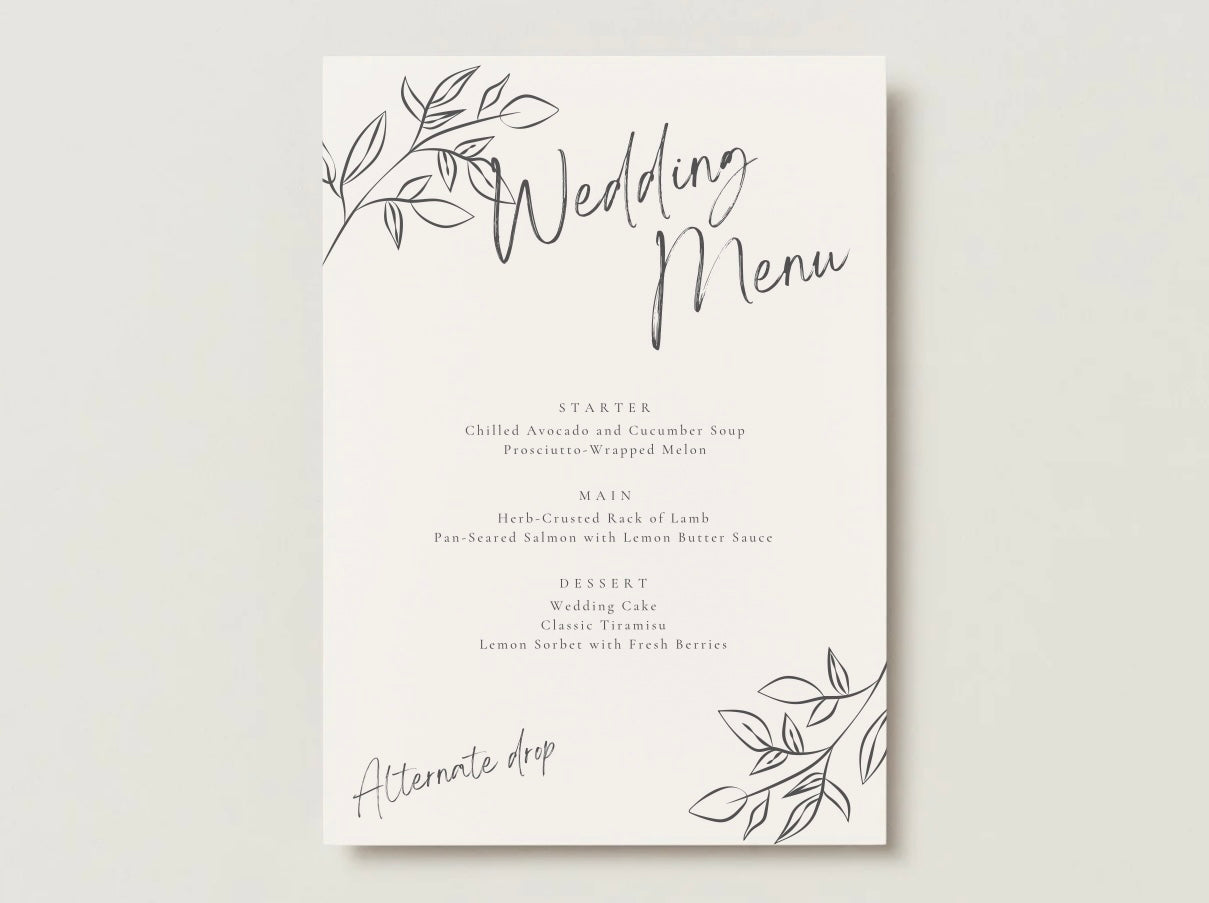 Wedding Invitation Package - Rose + Jack | Editable Wedding Templates | Engagement, Save the Date, RSVP, Menu, Timeline