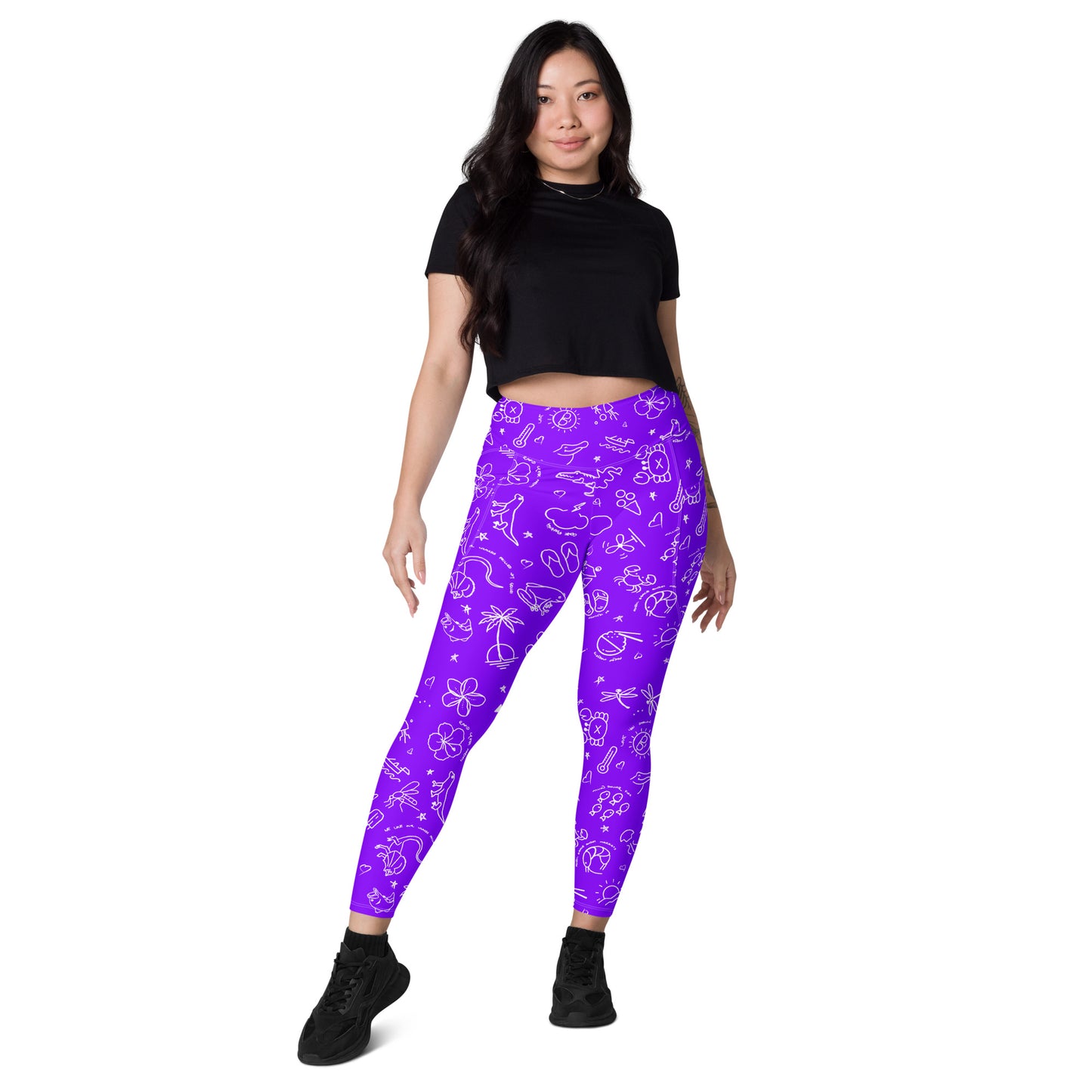 D-Town Leggings with Pockets - Purple image 4