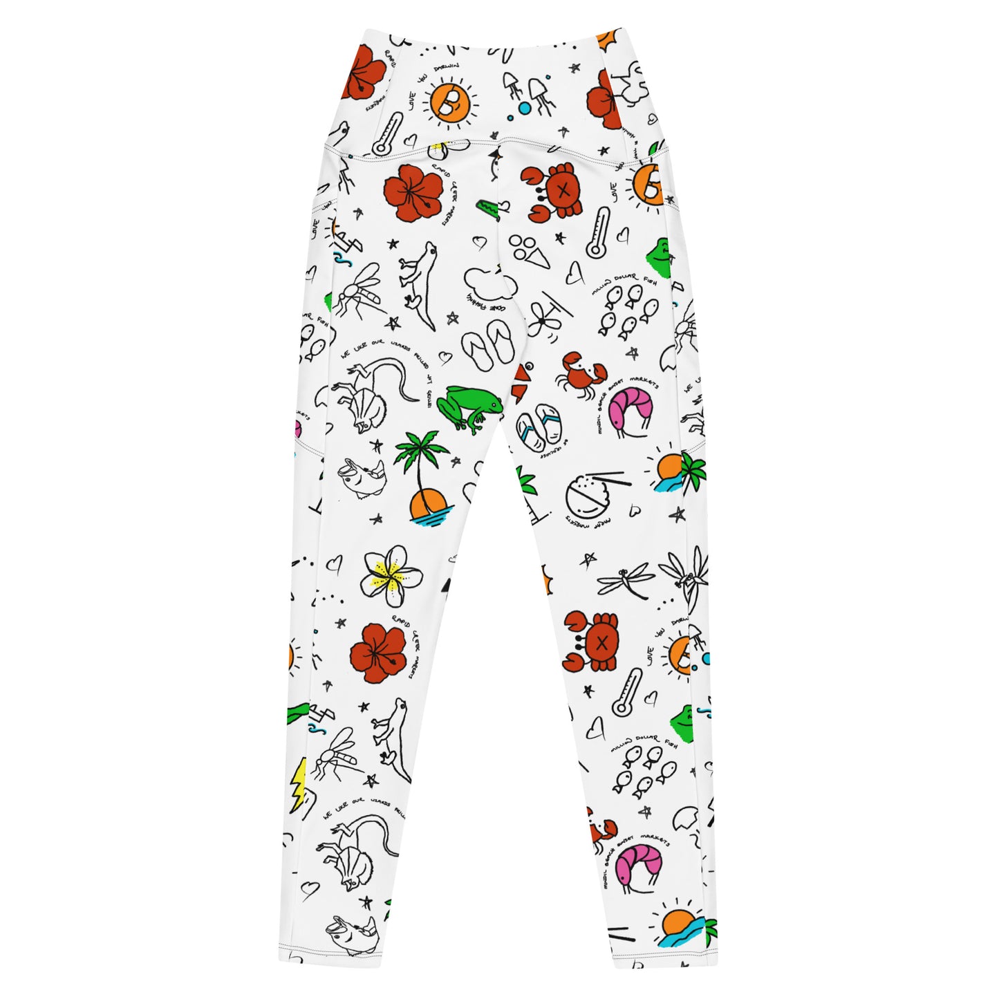 D-Town Leggings with Pockets - White image 1