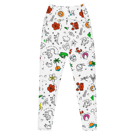 D-Town Leggings with Pockets - White image 1
