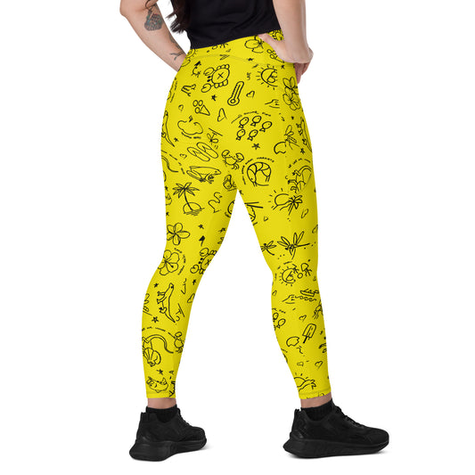 D-Town Leggings with Pockets - Yellow image 1