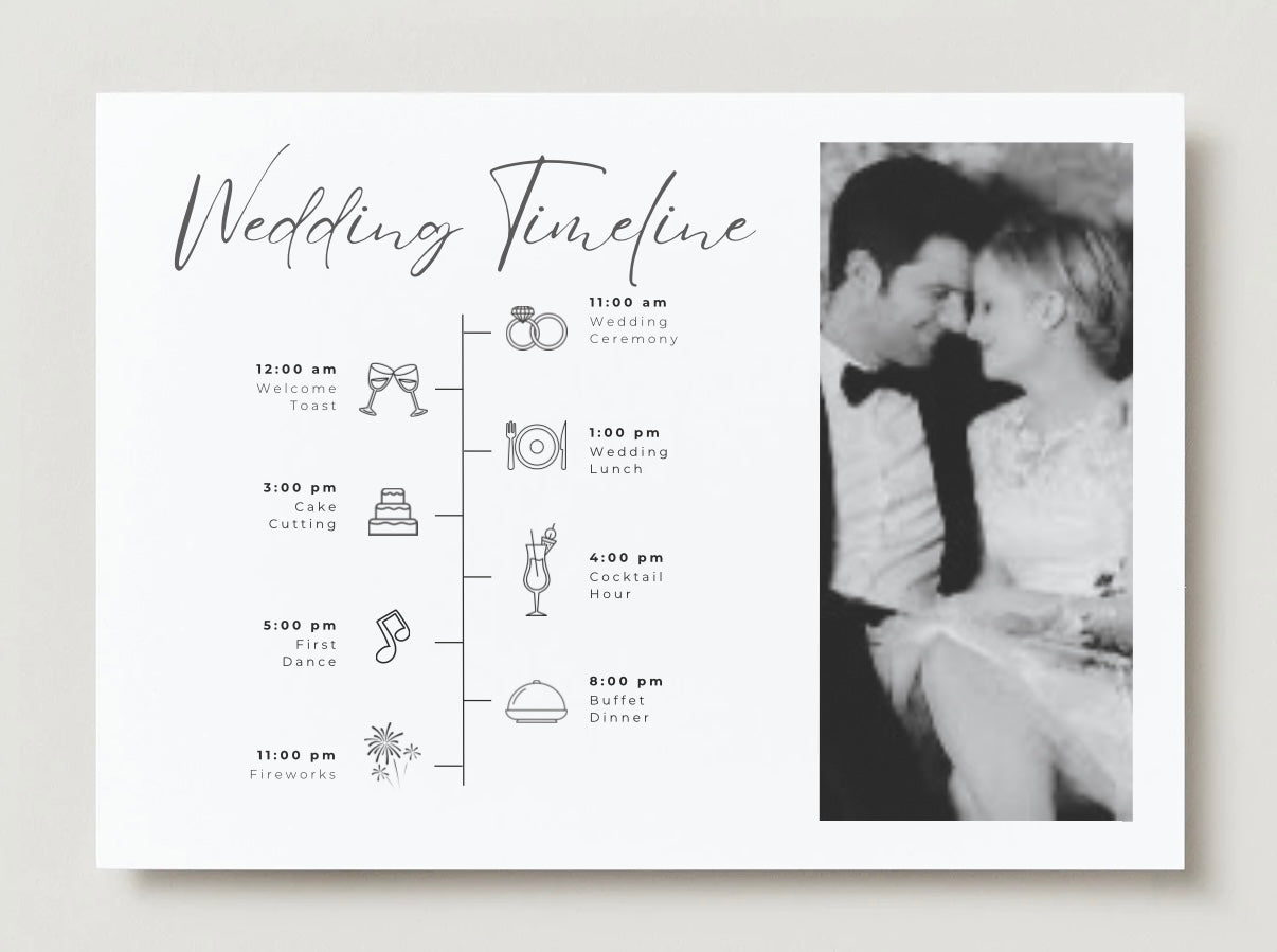 Wedding Invitation Package - Leslie + Benjamin | Editable Wedding Templates | Engagement, Save the Date, RSVP, Menu, Timeline