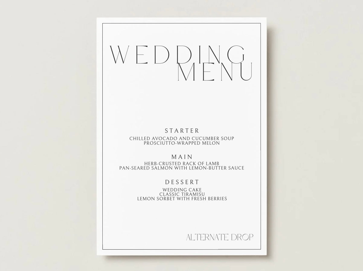 Wedding Invitation Package - Allison + Noah | Editable Wedding Templates | Engagement, Save the Date, RSVP, Menu, Timeline