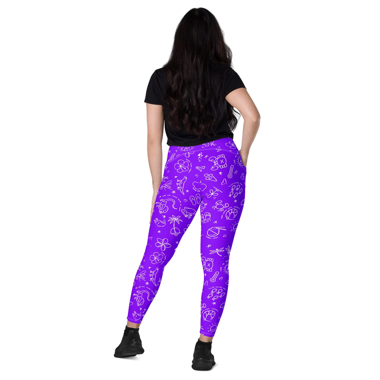 D-Town Leggings with Pockets - Purple image 3