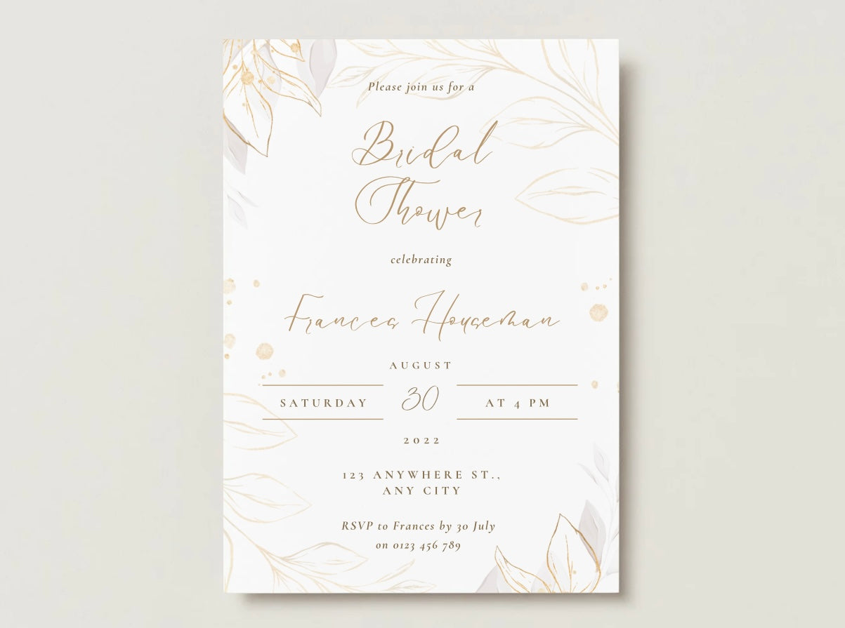 Wedding Invitation Package - Frances + Johnny | Editable Wedding Templates | Engagement, Save the Date, RSVP, Menu, Timeline