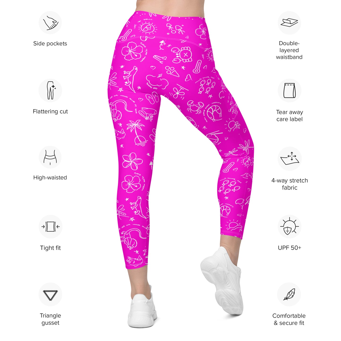 D-Town Leggings with Pockets - Pink image 0