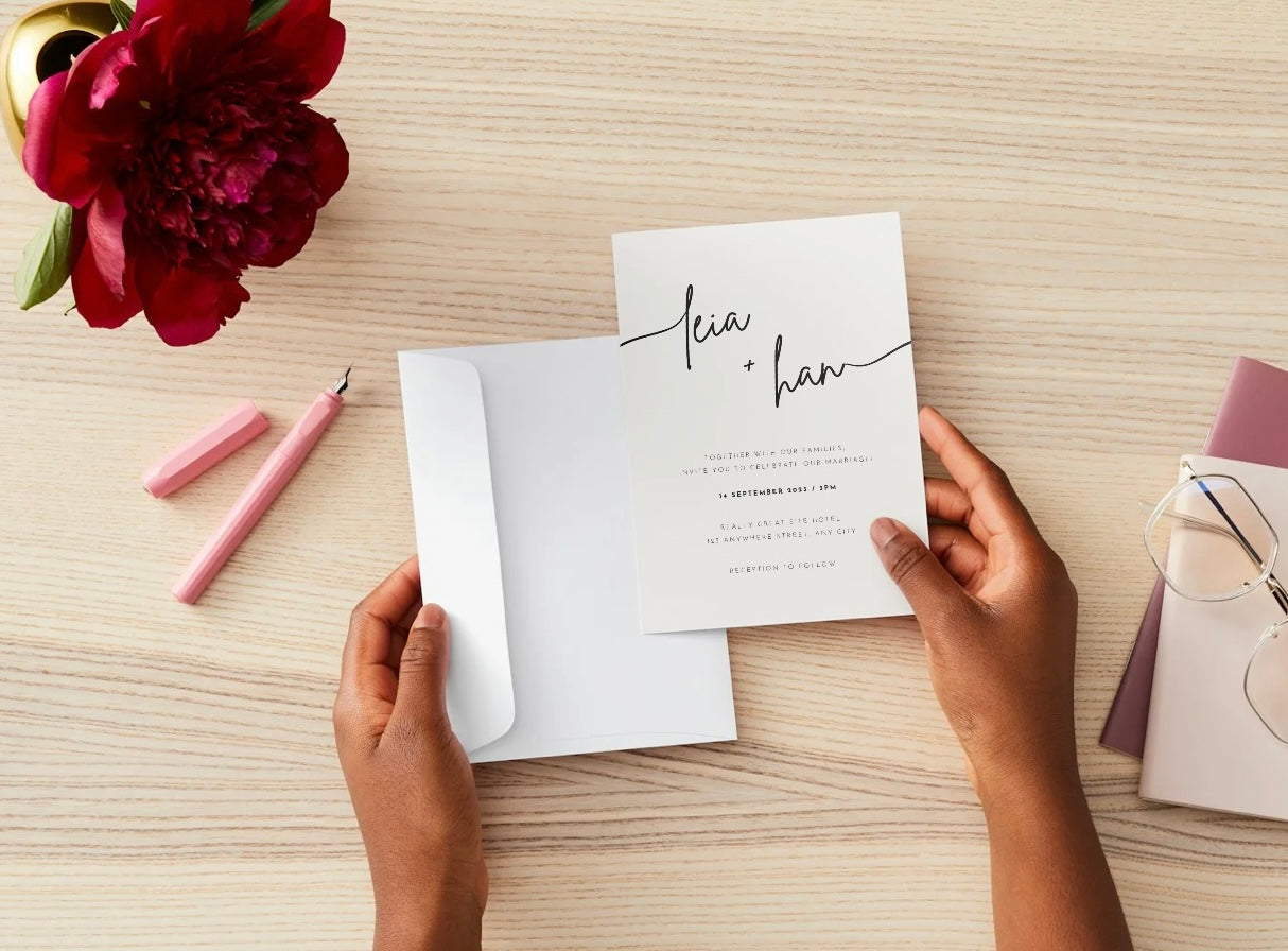 Wedding Invitation Package - Leia + Han | Editable Wedding Templates | Engagement, Save the Date, RSVP, Menu, Timeline
