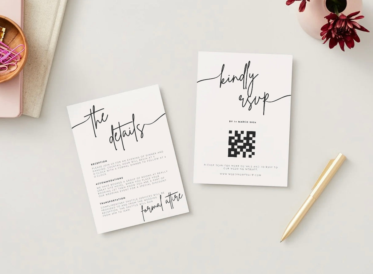 Wedding Invitation Package - Leia + Han | Editable Wedding Templates | Engagement, Save the Date, RSVP, Menu, Timeline