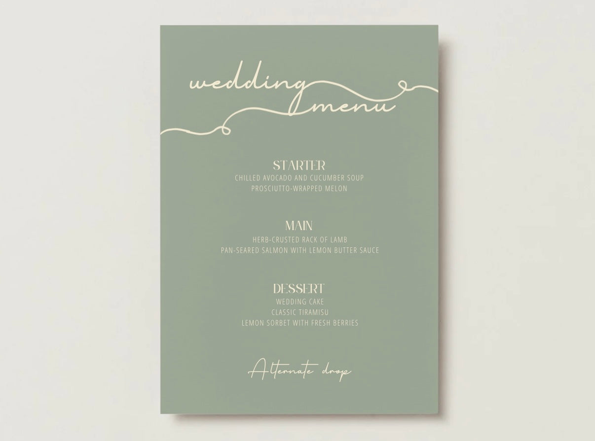 Wedding Invitation Package - Francine + Maxwell | Editable Wedding Templates | Engagement, Save the Date, RSVP, Menu, Timeline