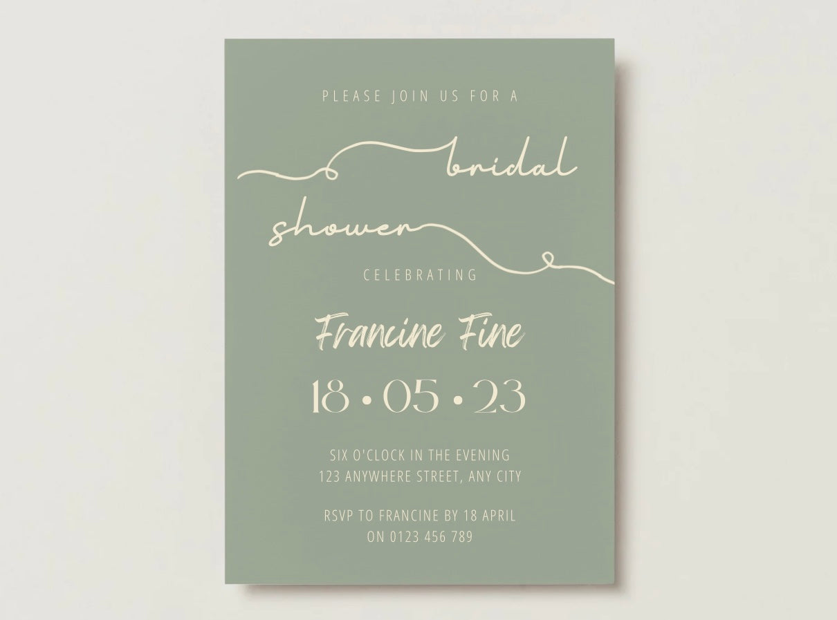 Wedding Invitation Package - Francine + Maxwell | Editable Wedding Templates | Engagement, Save the Date, RSVP, Menu, Timeline