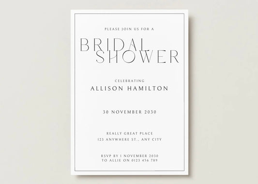 Wedding Invitation Package - Allison + Noah | Editable Wedding Templates | Engagement, Save the Date, RSVP, Menu, Timeline