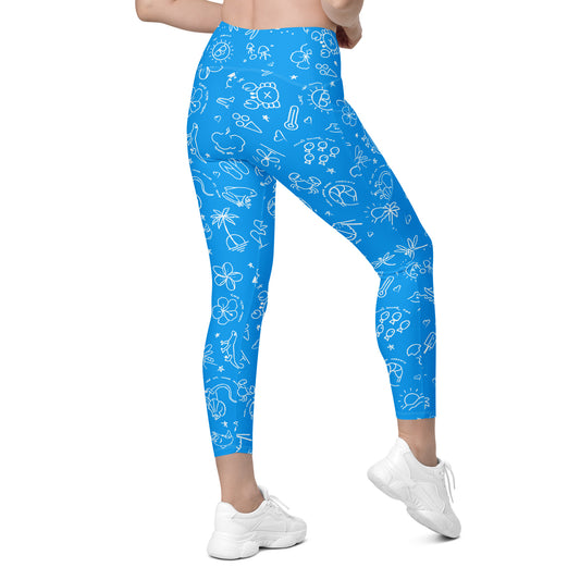 D-Town Leggings with Pockets - Blue image 1