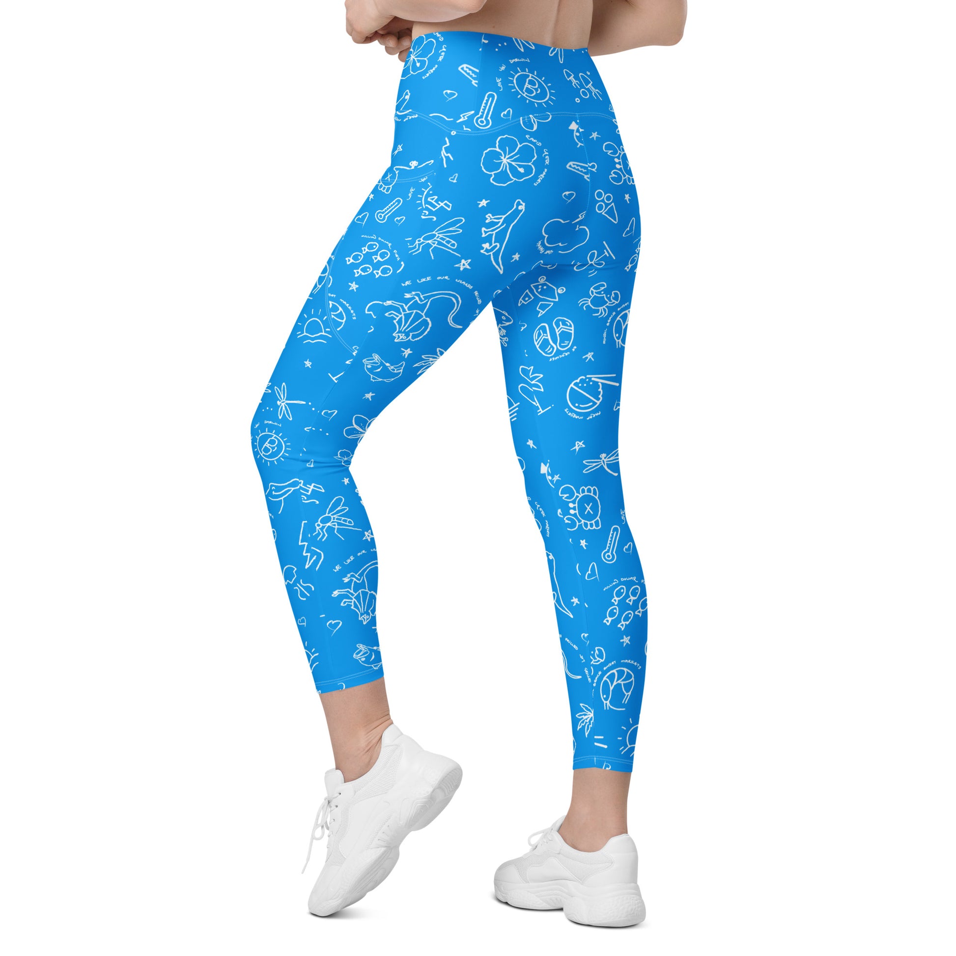 D-Town Leggings with Pockets - Blue image 5