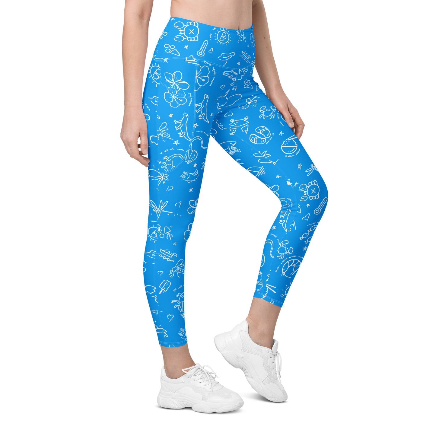 D-Town Leggings with Pockets - Blue image 0