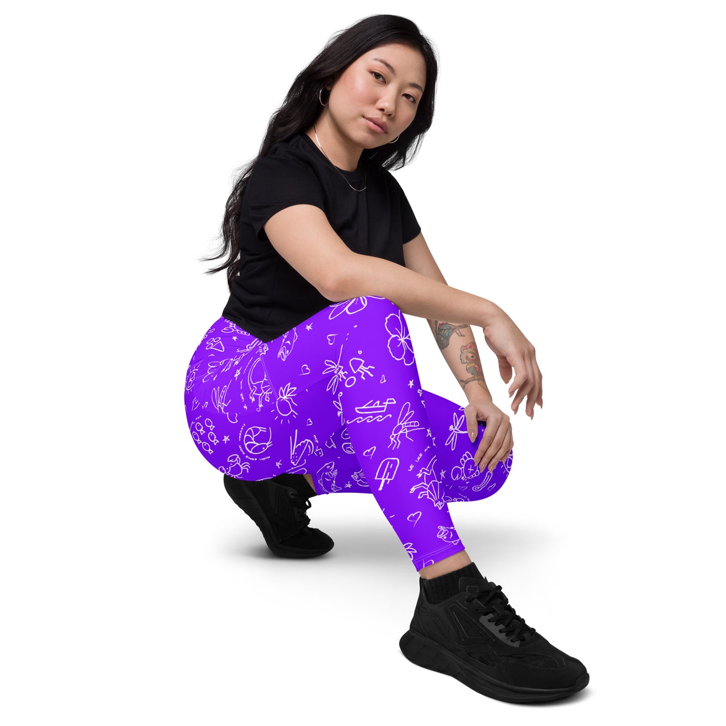 D-Town Leggings with Pockets - Purple image 2