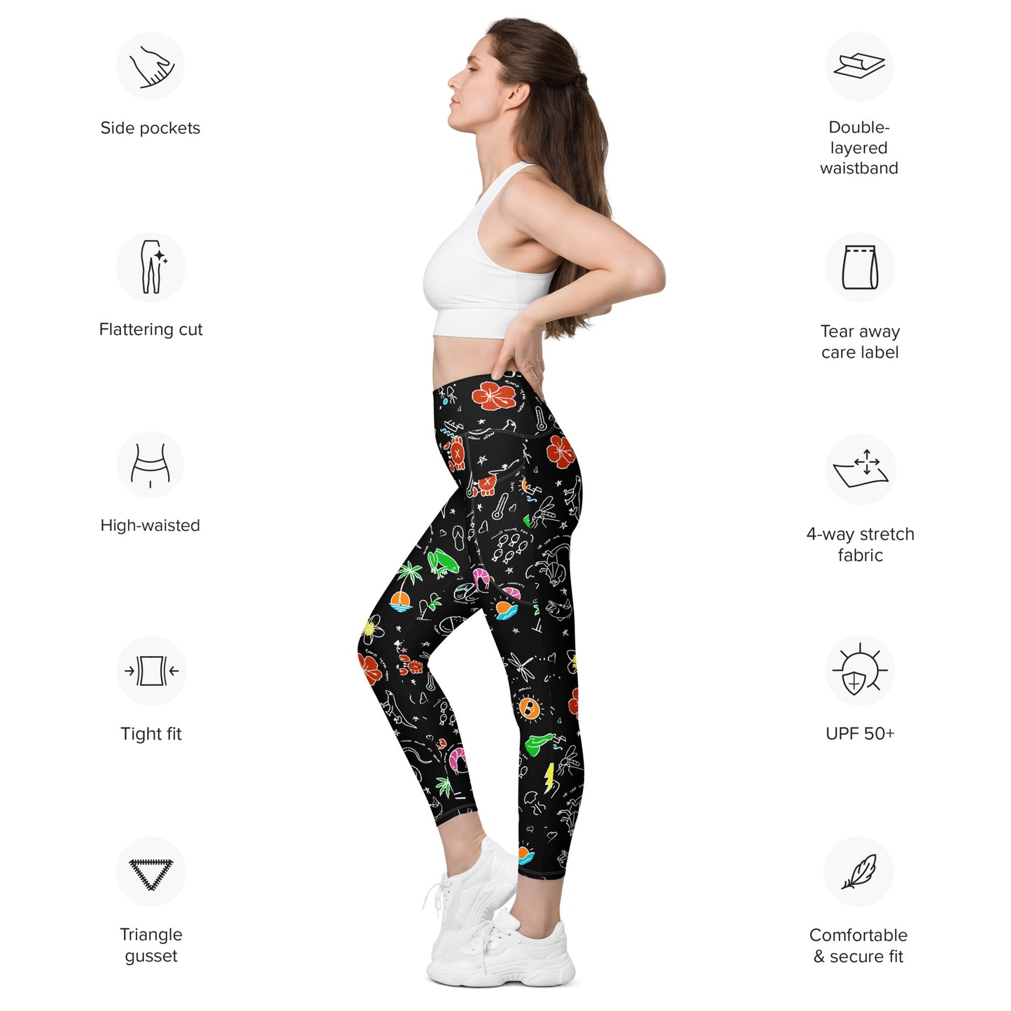 D-Town Leggings with Pockets - Black image 2