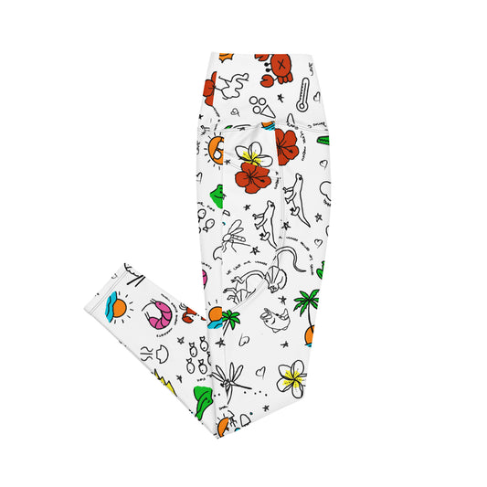 D-Town Leggings with Pockets - White image 0